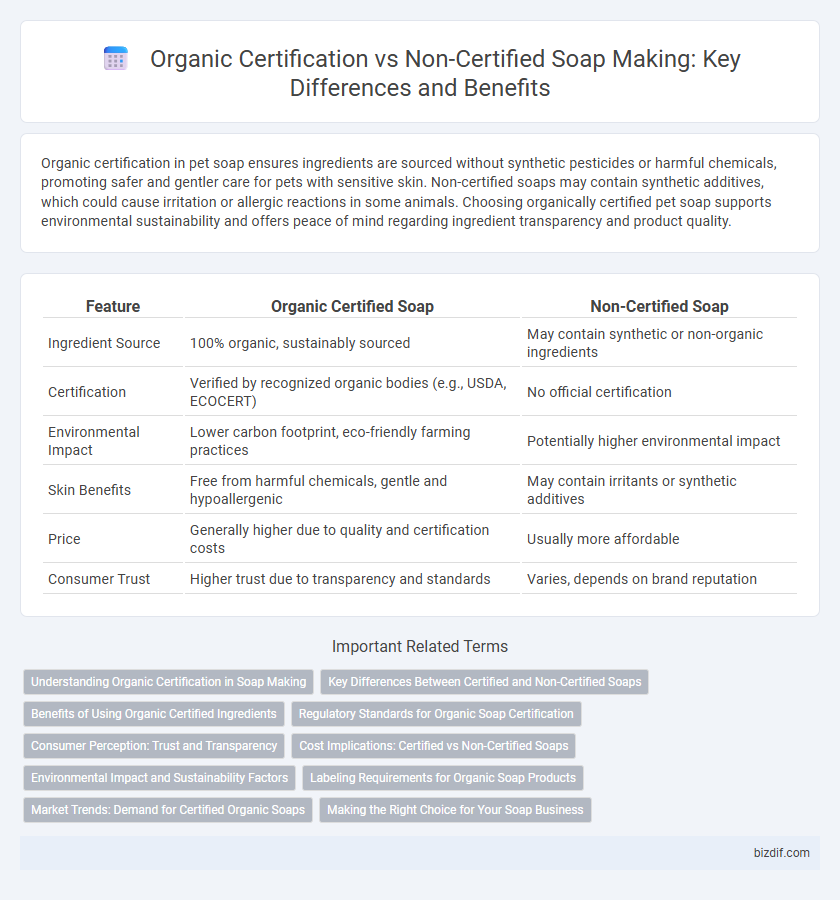 Organic Certification vs Non-Certified Soap Making: Key Differences and Benefits