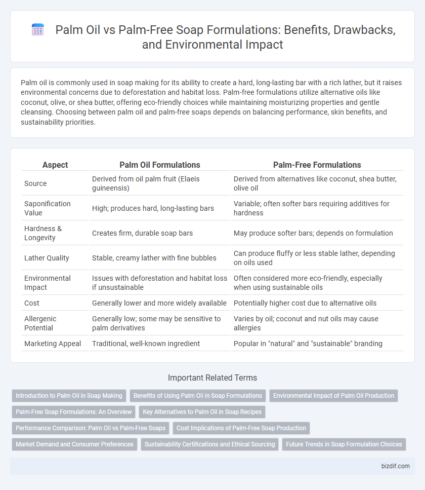 Palm Oil vs Palm-Free Soap Formulations: Benefits, Drawbacks, and Environmental Impact