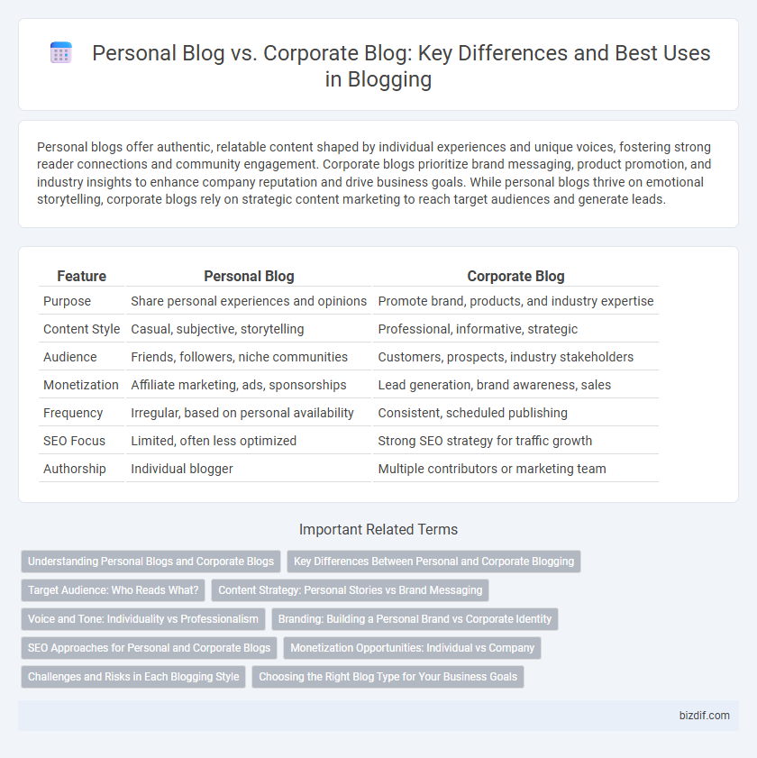 Personal Blog vs. Corporate Blog: Key Differences and Best Uses in Blogging