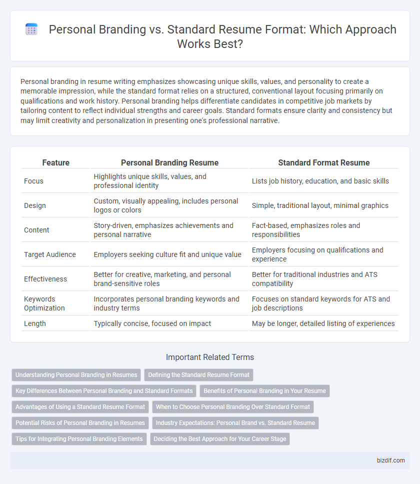Personal Branding vs. Standard Resume Format: Which Approach Works Best?