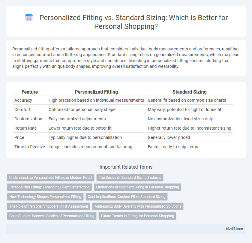 Personalized Fitting vs. Standard Sizing: Which is Better for Personal Shopping?