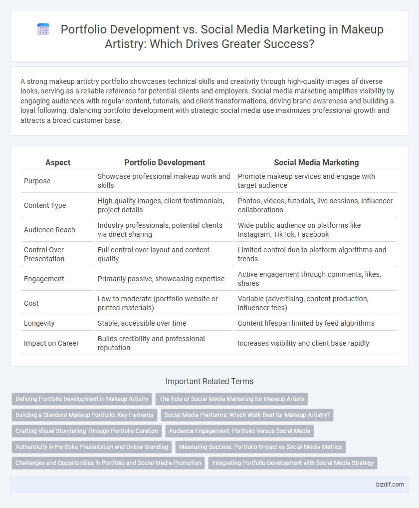 Portfolio Development vs. Social Media Marketing in Makeup Artistry: Which Drives Greater Success?