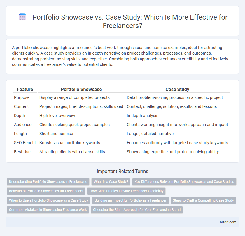 Portfolio Showcase vs. Case Study: Which Is More Effective for Freelancers?