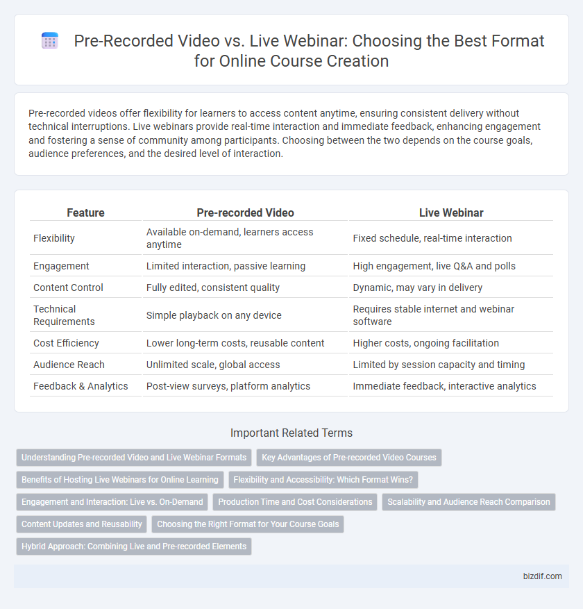 Pre-Recorded Video vs. Live Webinar: Choosing the Best Format for Online Course Creation