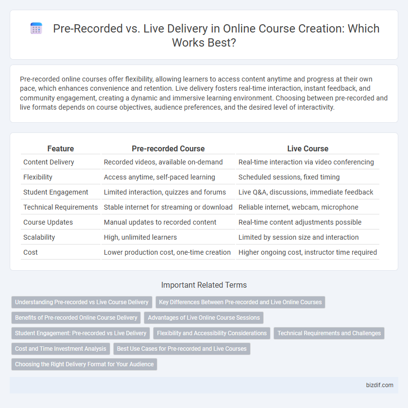 Pre-Recorded vs. Live Delivery in Online Course Creation: Which Works Best?