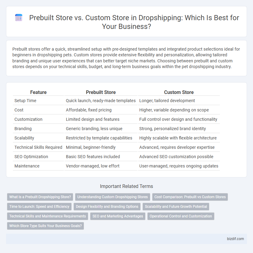 Prebuilt Store vs. Custom Store in Dropshipping: Which Is Best for Your Business?