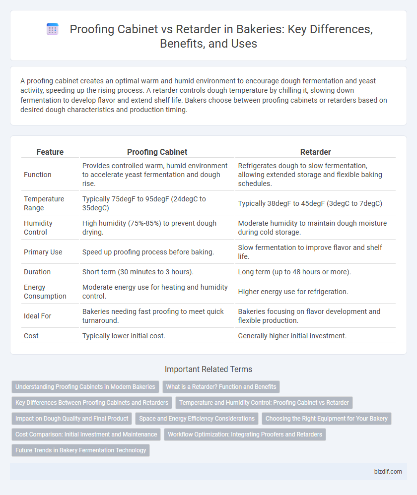 Proofing Cabinet vs Retarder in Bakeries: Key Differences, Benefits, and Uses