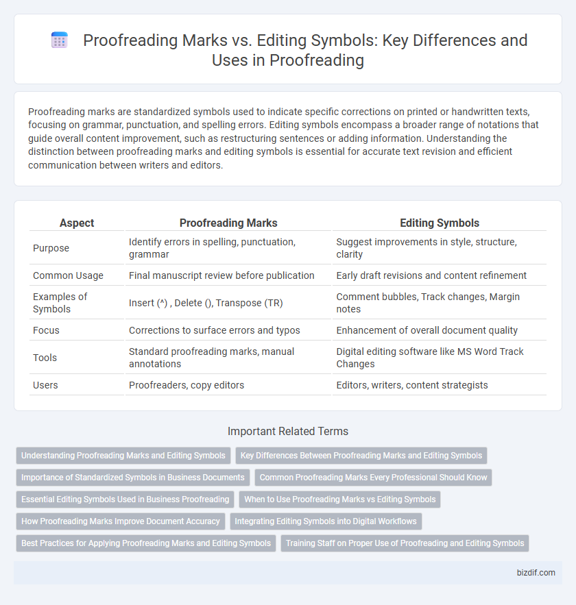 Proofreading Marks vs. Editing Symbols: Key Differences and Uses in Proofreading