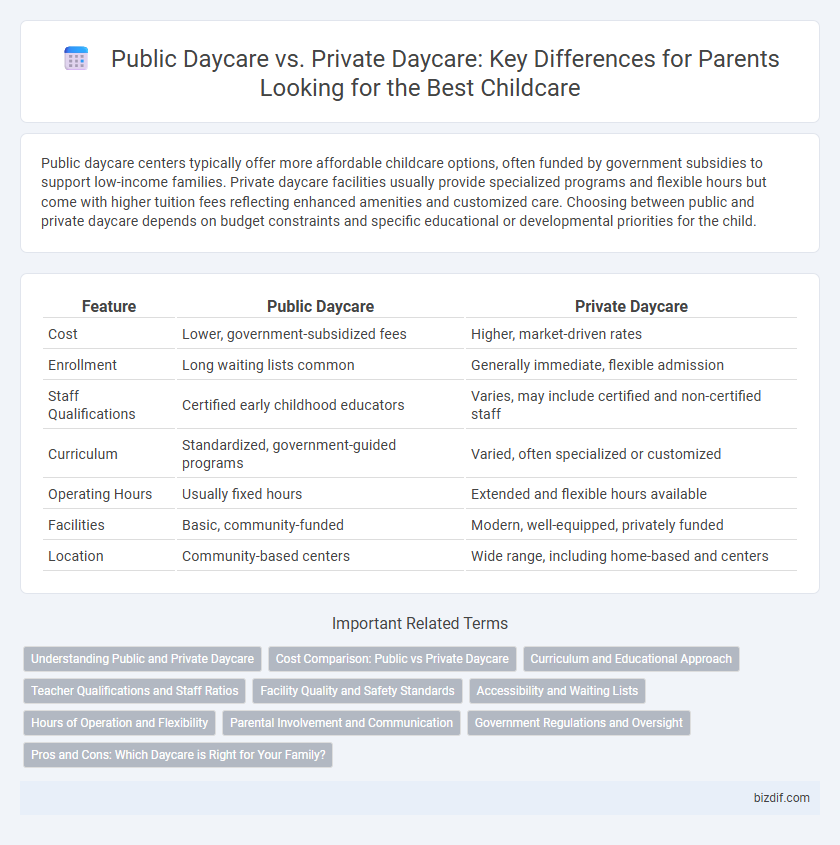 Public Daycare vs. Private Daycare: Key Differences for Parents Looking for the Best Childcare