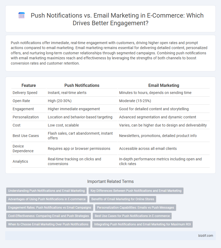 Push Notifications vs. Email Marketing in E-Commerce: Which Drives Better Engagement?