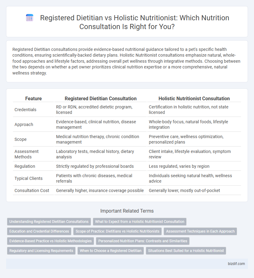 Registered Dietitian vs Holistic Nutritionist: Which Nutrition Consultation Is Right for You?