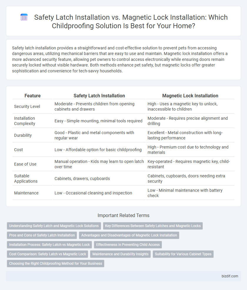 Safety Latch Installation vs. Magnetic Lock Installation: Which Childproofing Solution Is Best for Your Home?