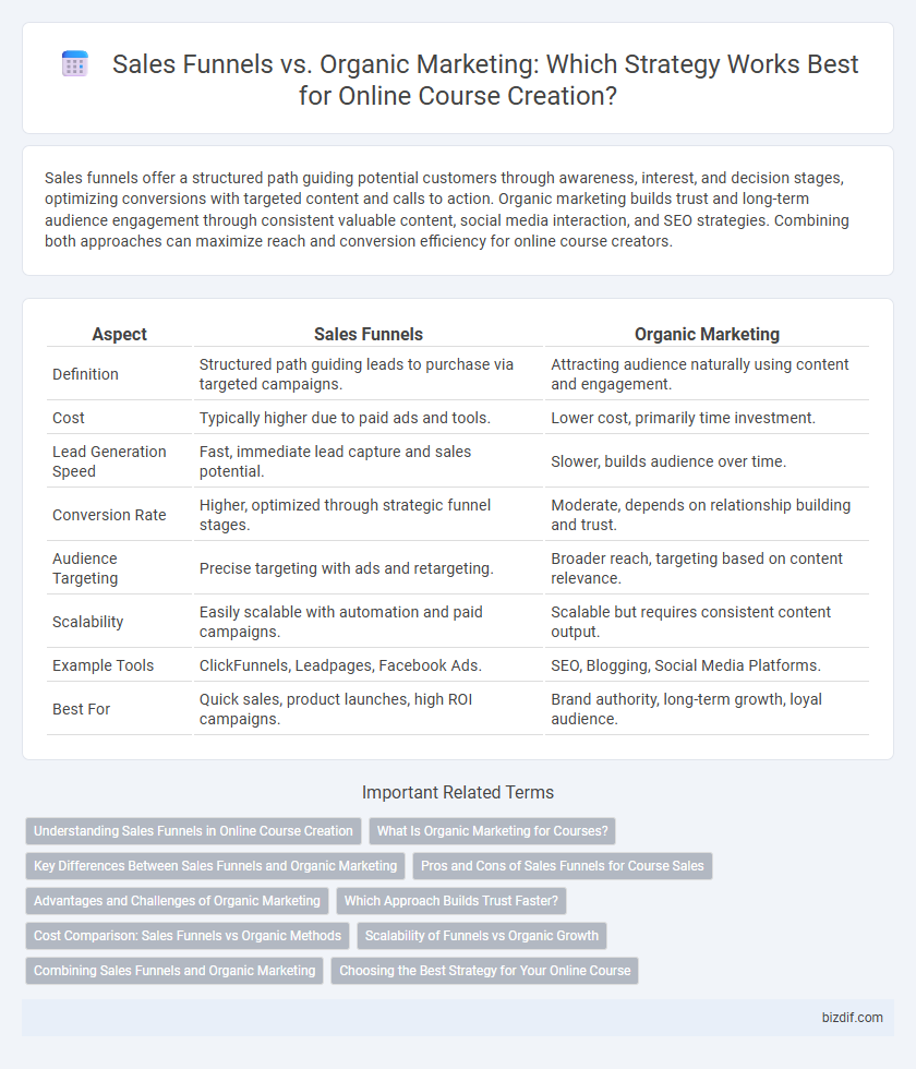 Sales Funnels vs. Organic Marketing: Which Strategy Works Best for Online Course Creation?