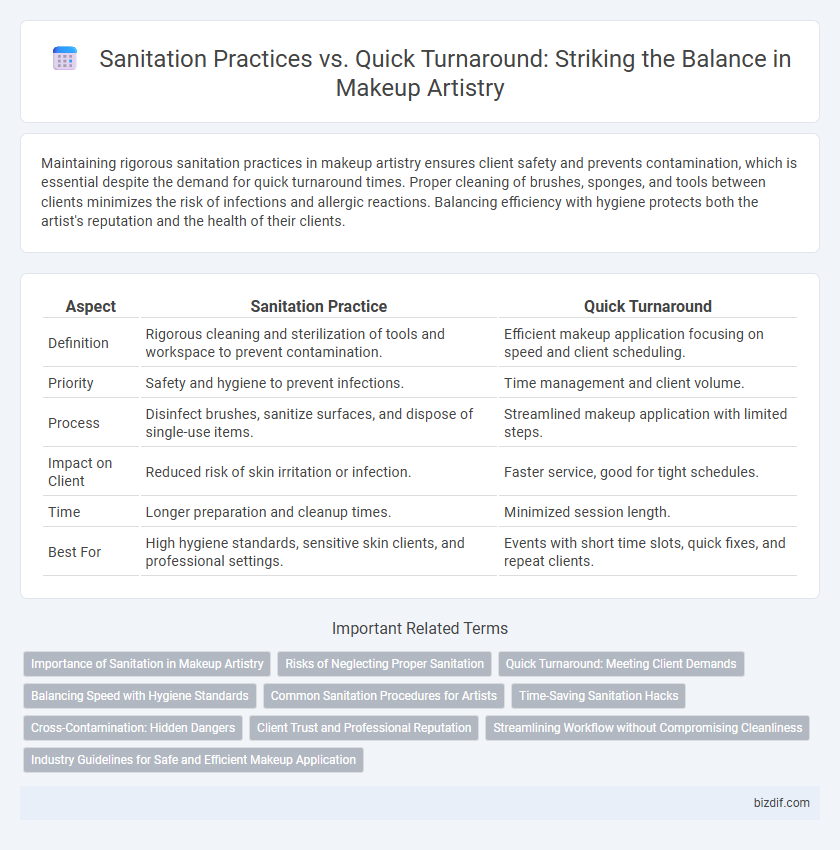 Sanitation Practices vs. Quick Turnaround: Striking the Balance in Makeup Artistry