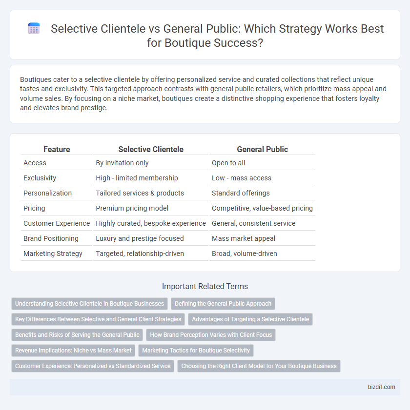 Selective Clientele vs General Public: Which Strategy Works Best for Boutique Success?