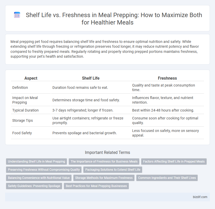 Shelf Life vs. Freshness in Meal Prepping: How to Maximize Both for Healthier Meals