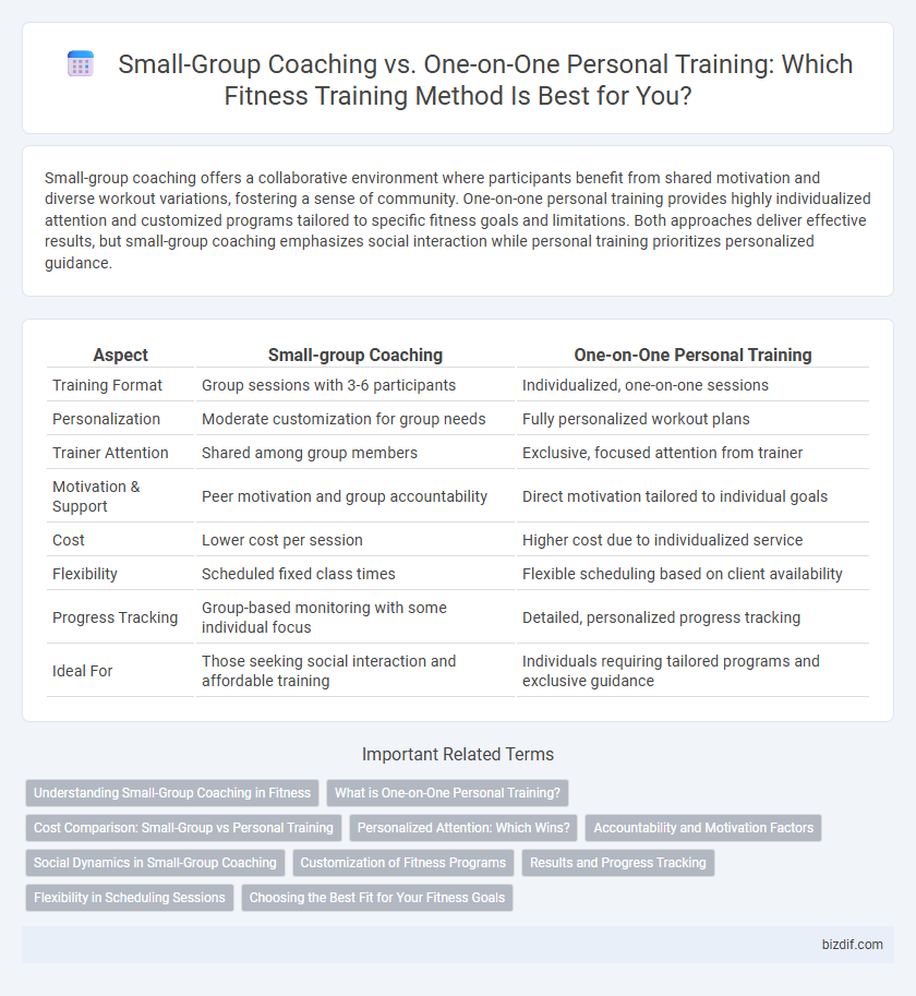 Small-Group Coaching vs. One-on-One Personal Training: Which Fitness Training Method Is Best for You?