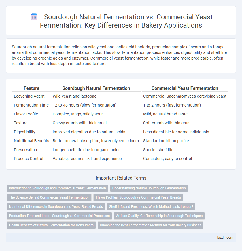 Sourdough Natural Fermentation vs. Commercial Yeast Fermentation: Key Differences in Bakery Applications