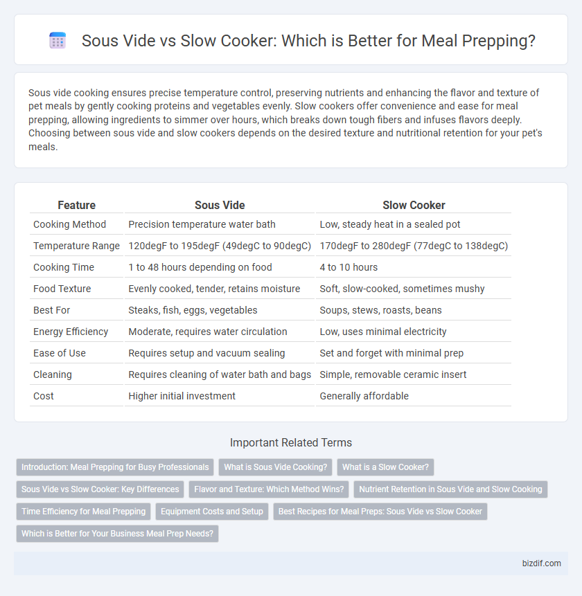 Sous Vide vs Slow Cooker: Which is Better for Meal Prepping?