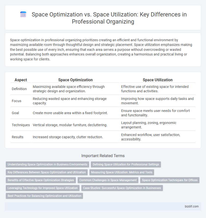 Space Optimization vs. Space Utilization: Key Differences in Professional Organizing