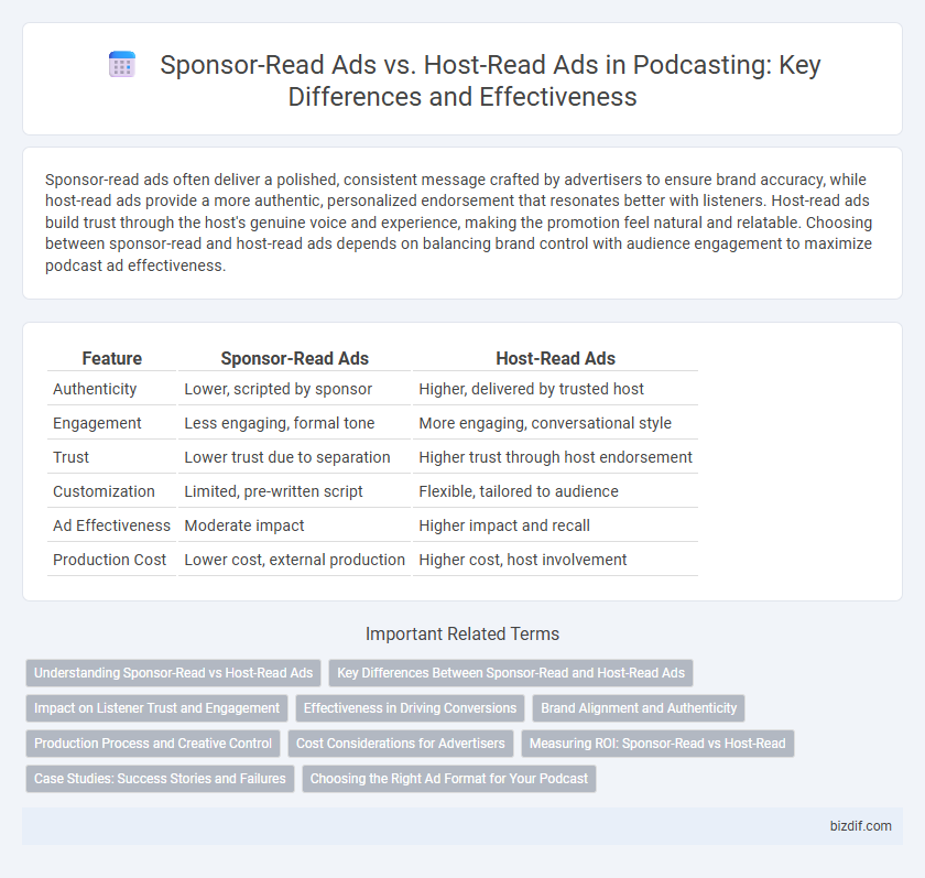 Sponsor-Read Ads vs. Host-Read Ads in Podcasting: Key Differences and Effectiveness