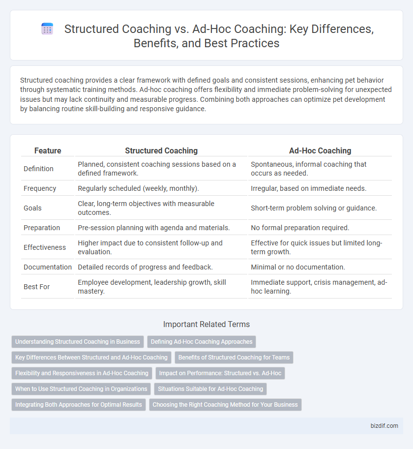 Structured Coaching vs. Ad-Hoc Coaching: Key Differences, Benefits, and Best Practices
