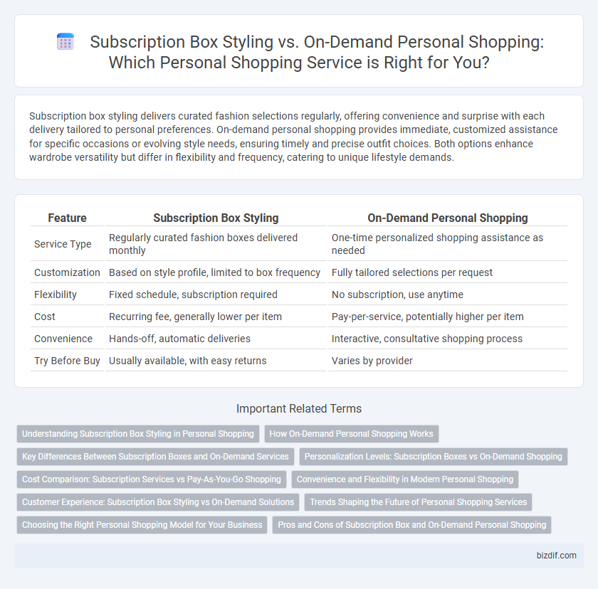 Subscription Box Styling vs. On-Demand Personal Shopping: Which Personal Shopping Service is Right for You?
