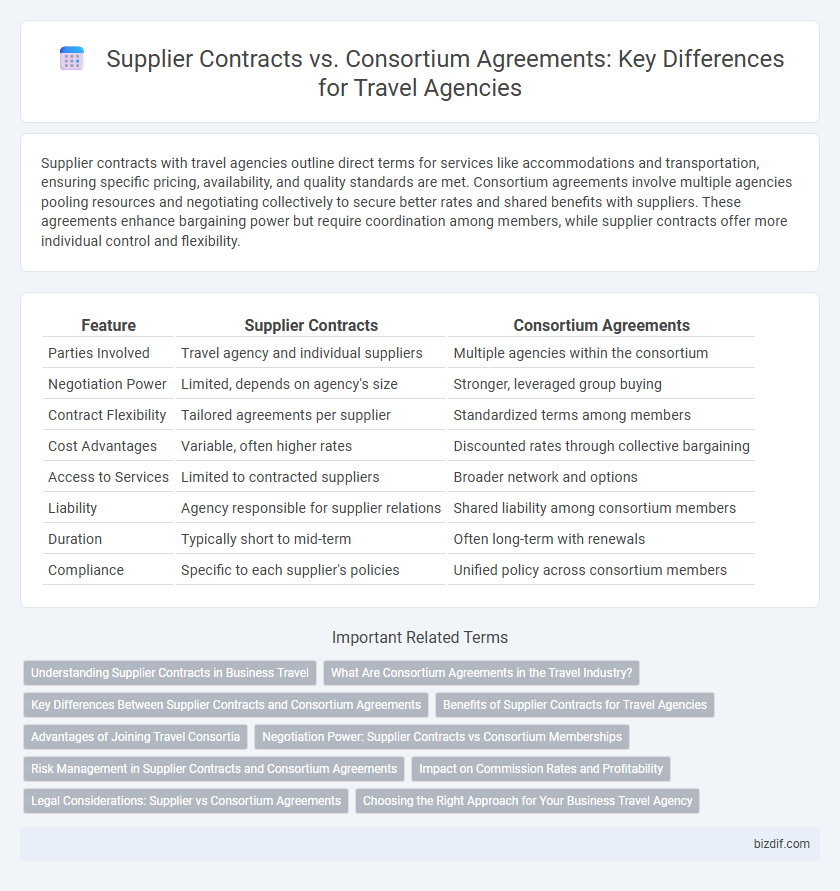 Supplier Contracts vs. Consortium Agreements: Key Differences for Travel Agencies