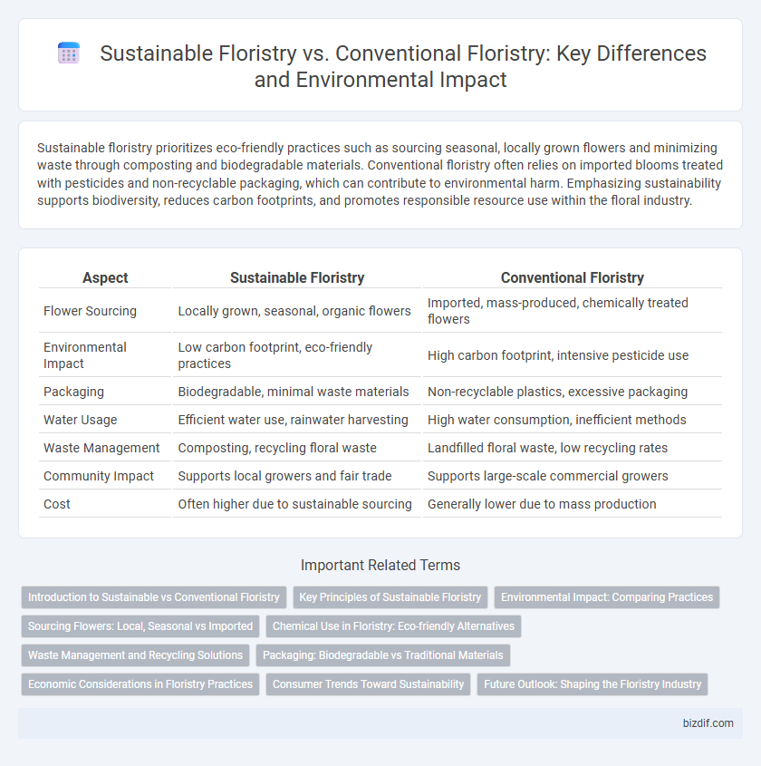 Sustainable Floristry vs. Conventional Floristry: Key Differences and Environmental Impact