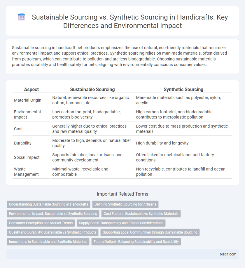 Sustainable Sourcing vs. Synthetic Sourcing in Handicrafts: Key Differences and Environmental Impact