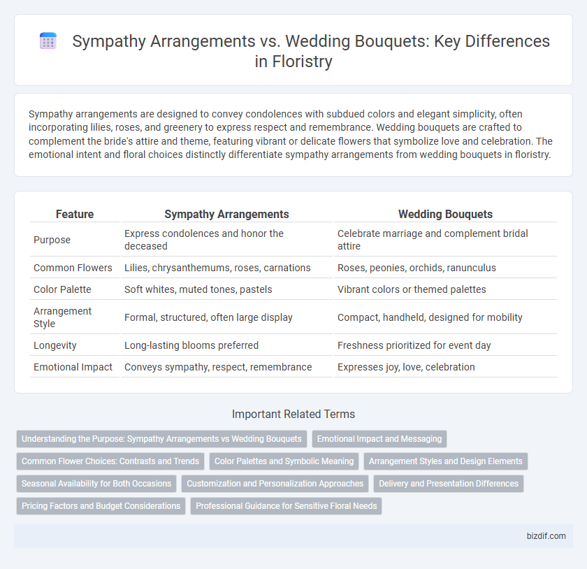 Sympathy Arrangements vs. Wedding Bouquets: Key Differences in Floristry