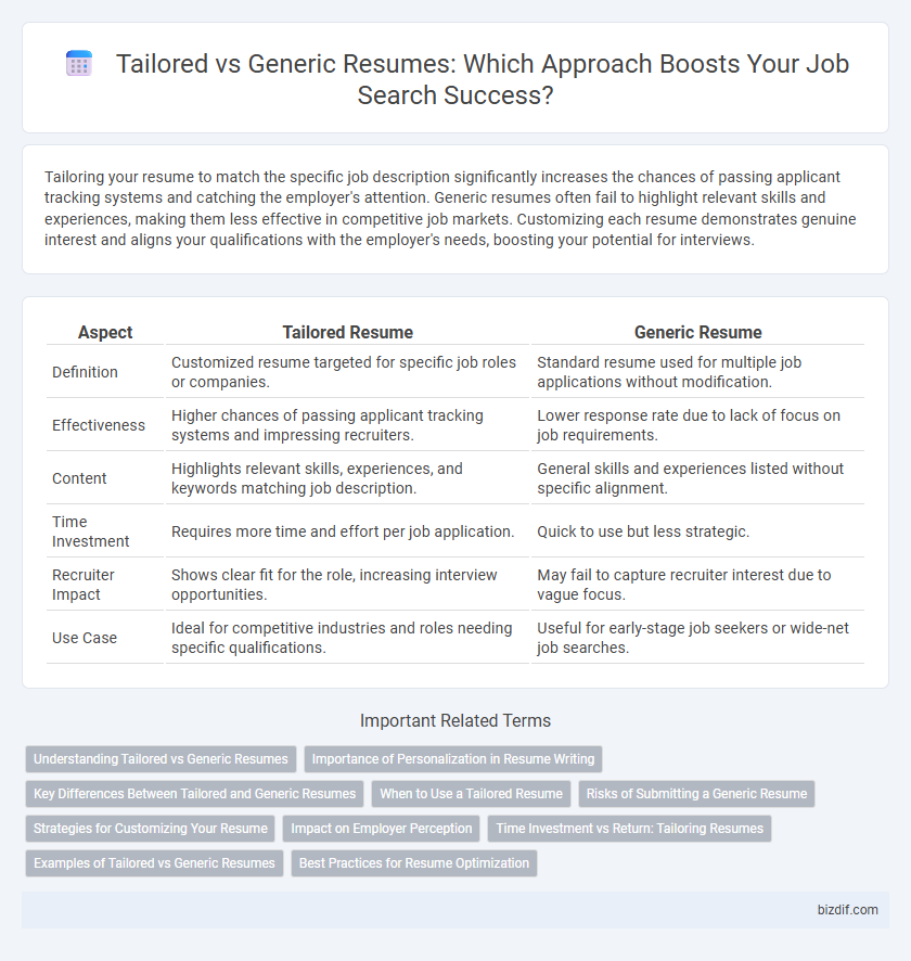 Tailored vs Generic Resumes: Which Approach Boosts Your Job Search Success?
