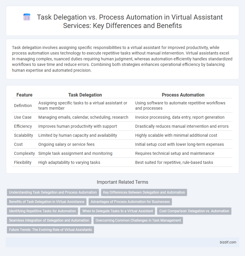 Task Delegation vs. Process Automation in Virtual Assistant Services: Key Differences and Benefits