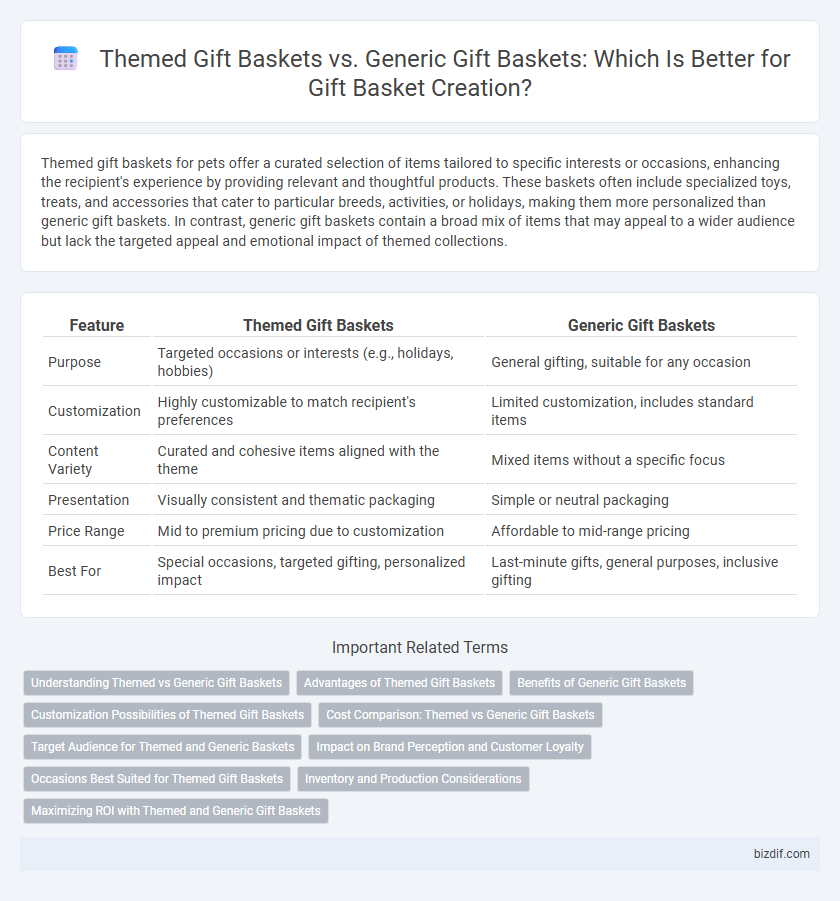 Themed Gift Baskets vs. Generic Gift Baskets: Which Is Better for Gift Basket Creation?