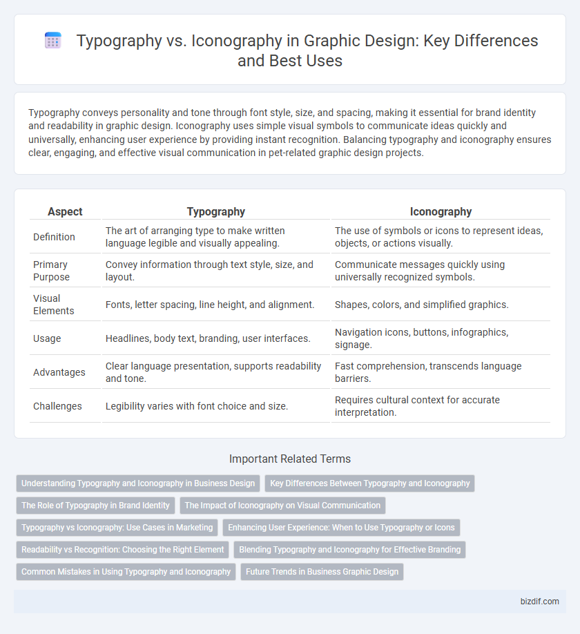 Typography vs. Iconography in Graphic Design: Key Differences and Best Uses