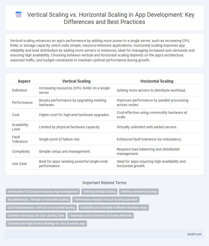 Vertical Scaling vs. Horizontal Scaling in App Development: Key Differences and Best Practices