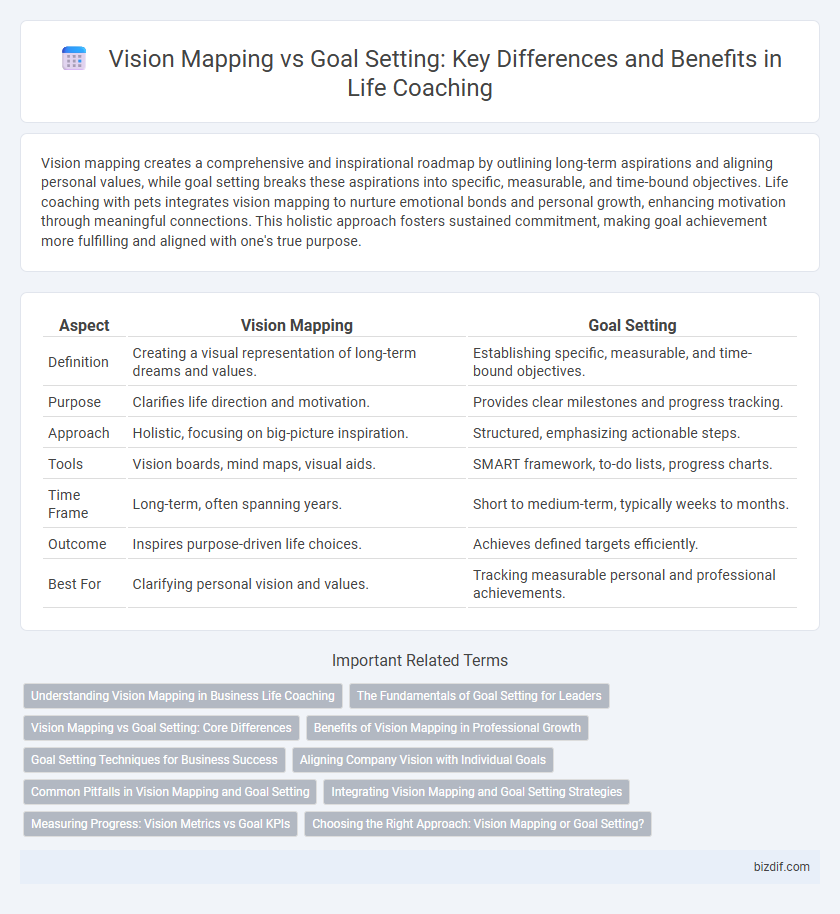 Vision Mapping vs Goal Setting: Key Differences and Benefits in Life Coaching