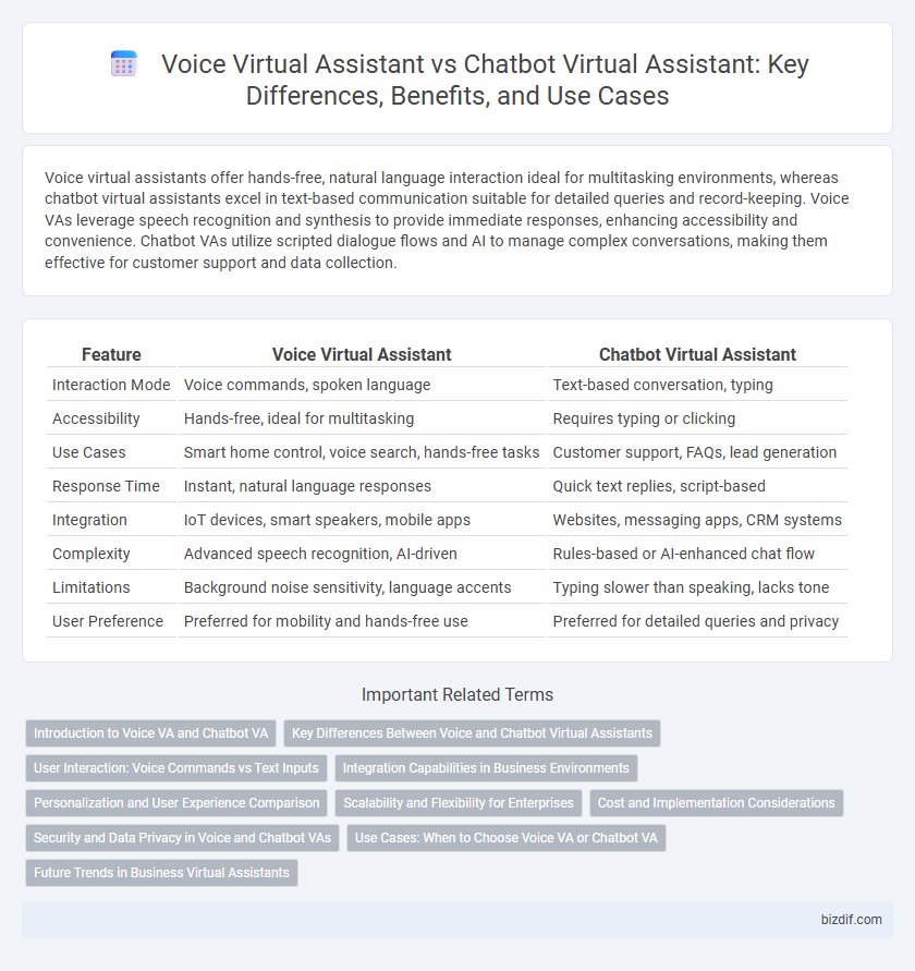 Voice Virtual Assistant vs Chatbot Virtual Assistant: Key Differences, Benefits, and Use Cases