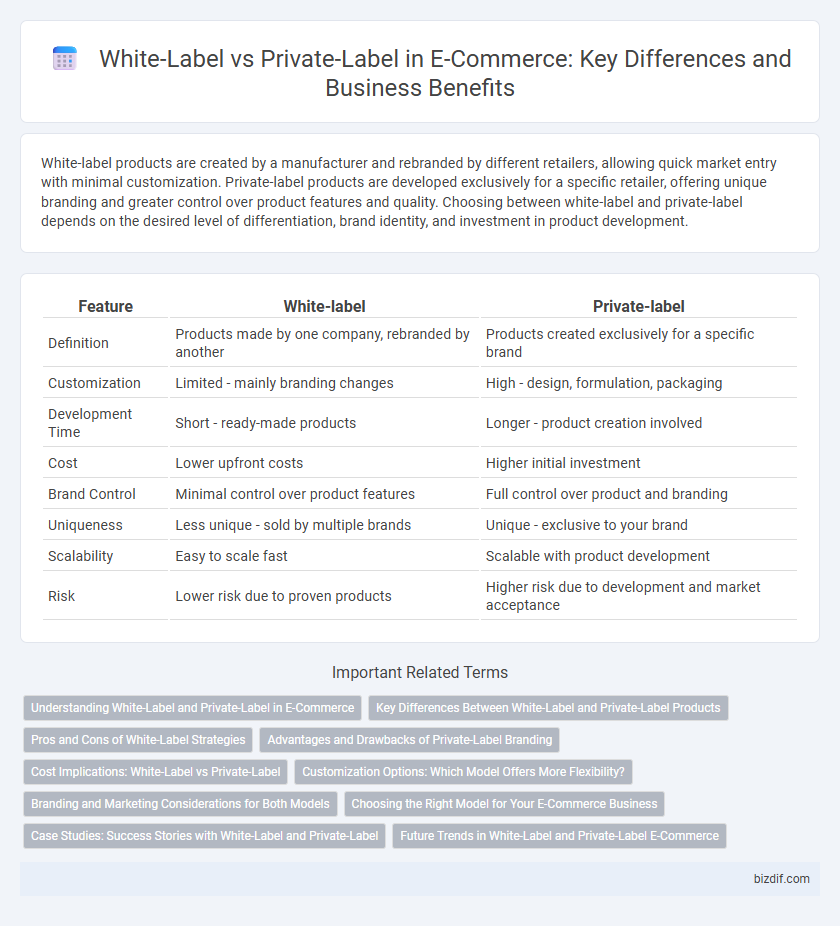 White-Label vs Private-Label in E-Commerce: Key Differences and Business Benefits