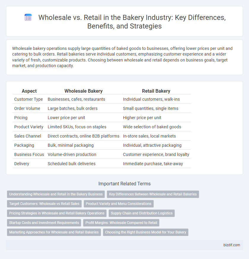 Wholesale vs. Retail in the Bakery Industry: Key Differences, Benefits, and Strategies