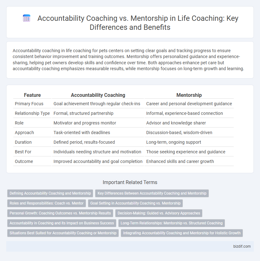 Accountability Coaching vs. Mentorship in Life Coaching: Key Differences and Benefits