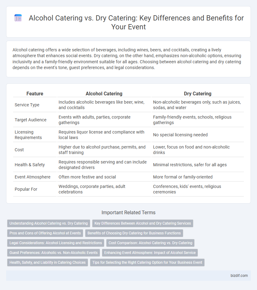 Alcohol Catering vs. Dry Catering: Key Differences and Benefits for Your Event