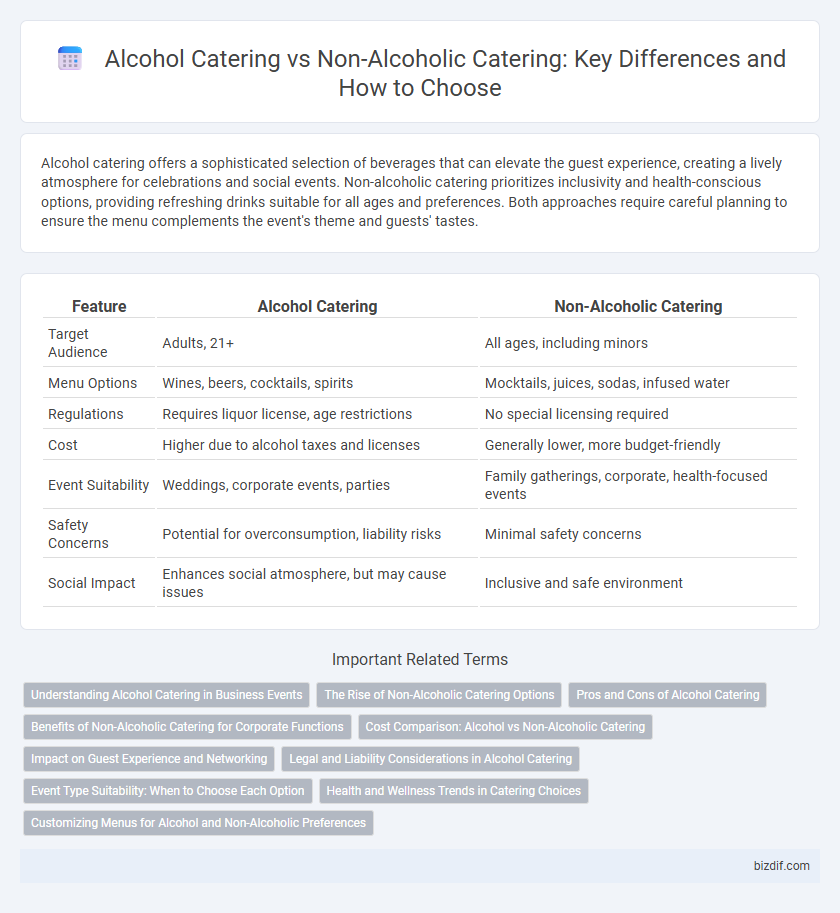 Alcohol Catering vs Non-Alcoholic Catering: Key Differences and How to Choose