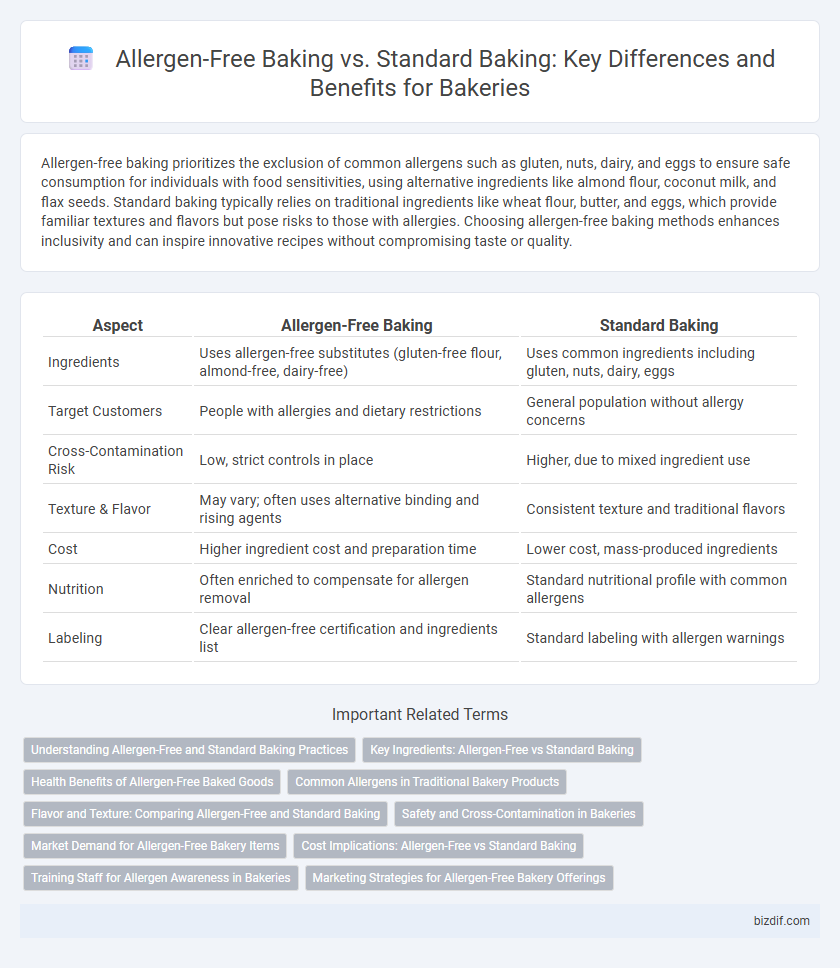 Allergen-Free Baking vs. Standard Baking: Key Differences and Benefits for Bakeries