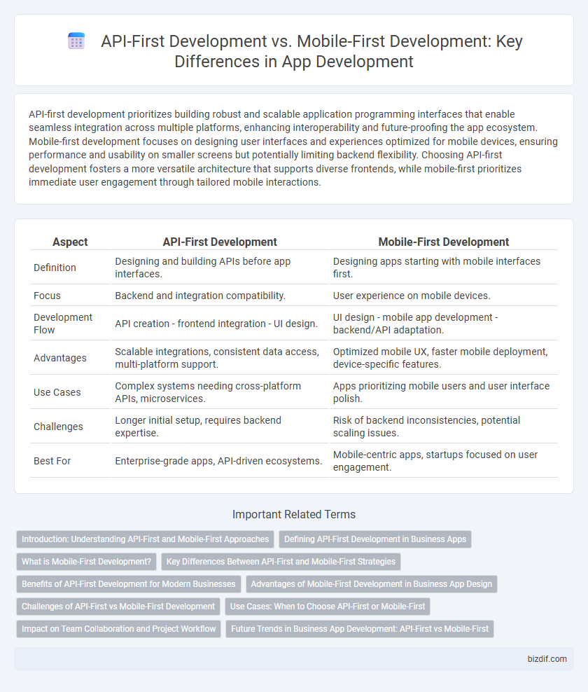 API-First Development vs. Mobile-First Development: Key Differences in App Development
