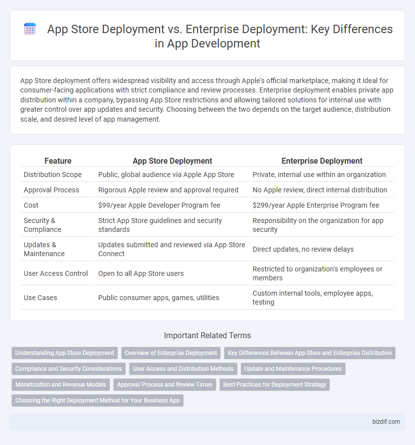 App Store Deployment vs. Enterprise Deployment: Key Differences in App Development