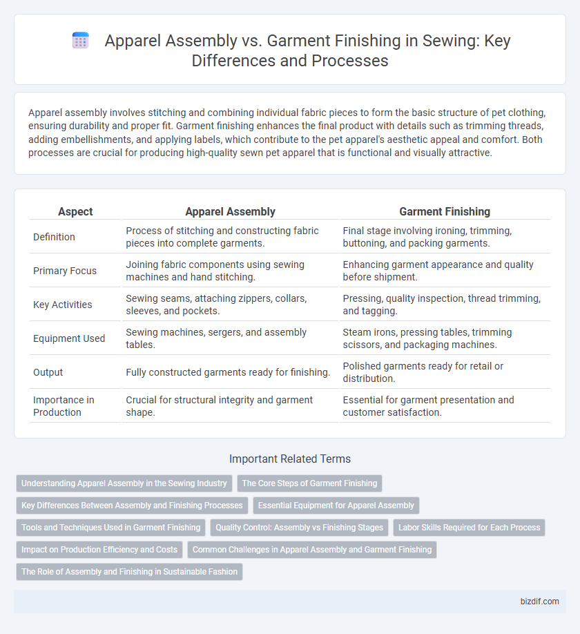 Apparel Assembly vs. Garment Finishing in Sewing: Key Differences and Processes