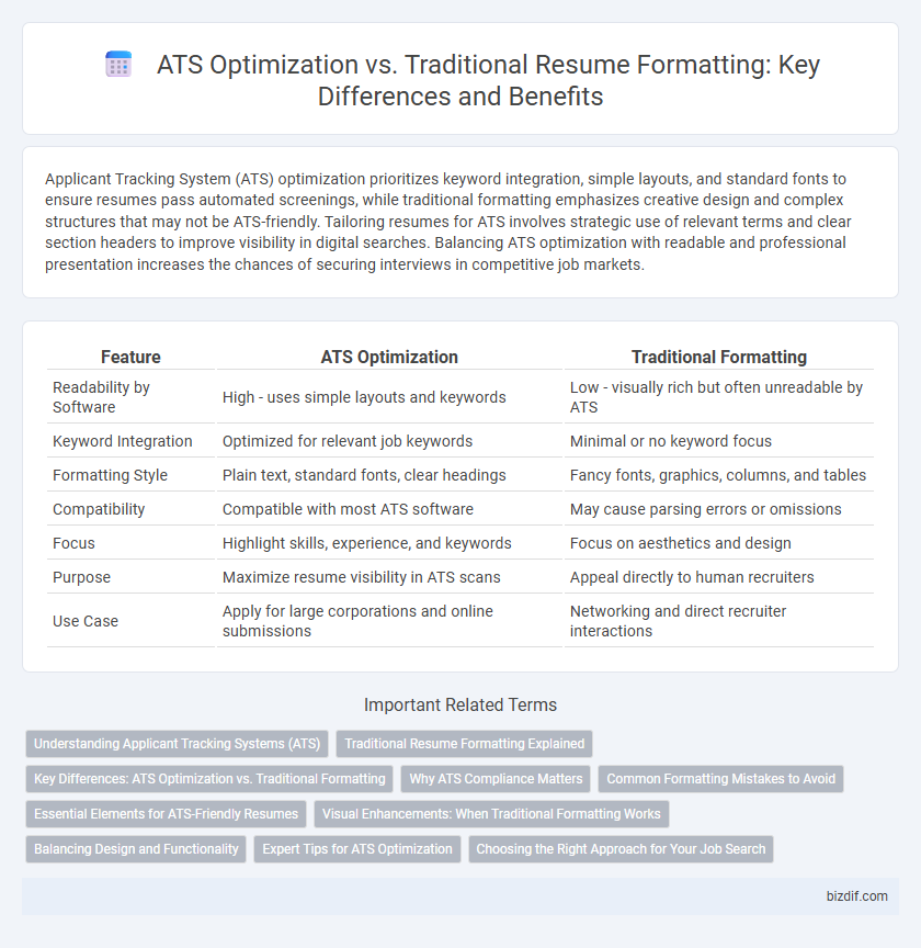 ATS Optimization vs. Traditional Resume Formatting: Key Differences and Benefits