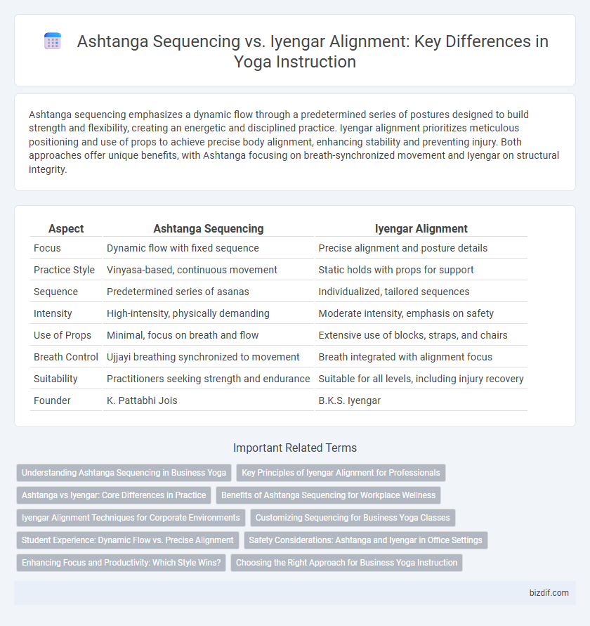 Ashtanga Sequencing vs. Iyengar Alignment: Key Differences in Yoga Instruction