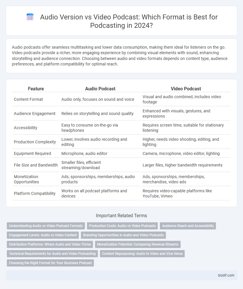 Audio Version vs Video Podcast: Which Format is Best for Podcasting in 2024?